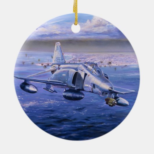 Hoge Rollers over Koeweit door Rick Herter Keramisch Ornament (Achterkant)