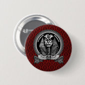 Hoge Royalty KMT Royal Guard Button (Rode, grijze) (Voorkant /achterkant)