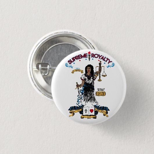 Hoge Royalty TRUE LIBERTY Button (RD/BL/GD) (Voorkant /achterkant)