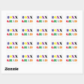 Hoge School Klas Jaar -Vierkante Afstudeer Sticker (Vel)