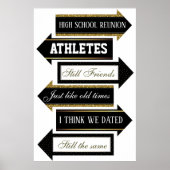 Hoge School Reünie Photobooth Pijl Props Kit Poster (Voorkant)