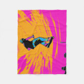 Hoge scooterrijder - stunt scooter fleece deken (Voorkant)