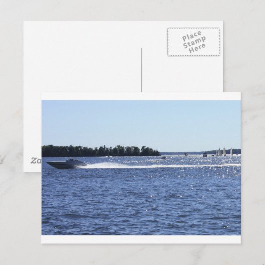 Hoge snelheid briefkaart (Voorkant / Achterkant)