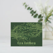 Hoge Snelheid Computer Printplaat Bar Mitzvah Briefkaart (Staand voorkant)