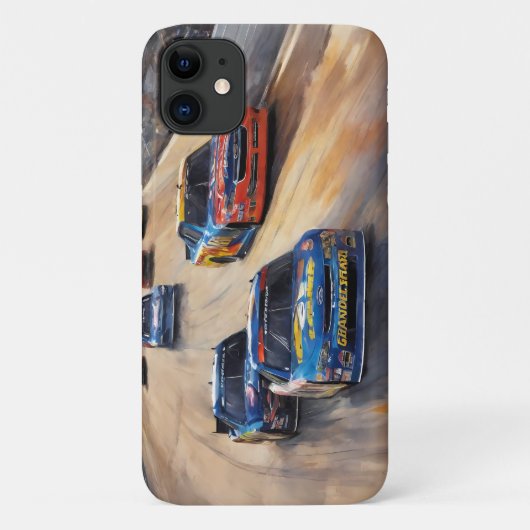 Hoge snelheid kleurrijke Twilight Racing Scene Case-Mate iPhone Case (Achterkant)