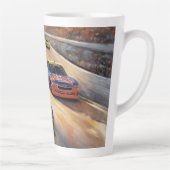 Hoge snelheid kleurrijke Twilight Racing Scene Latte Mok (Rechts)