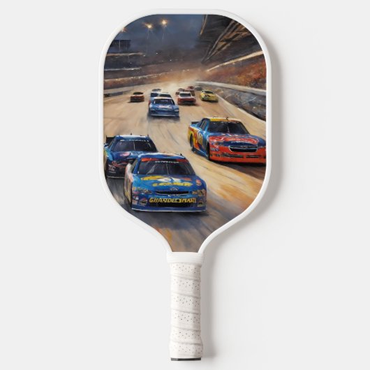 Hoge snelheid kleurrijke Twilight Racing Scene Pickleball Paddle (Voorkant)