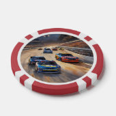 Hoge snelheid kleurrijke Twilight Racing Scene Poker Chips (Enkel)