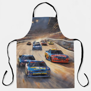 Hoge snelheid kleurrijke Twilight Racing Scene Schort