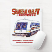Hoge snelheid Shanghai Maglev SMT Transrapid Train Muismat (Met muis)