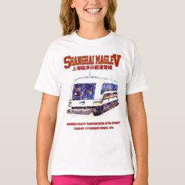 Hoge snelheid Shanghai Maglev SMT Transrapid Train T-shirt