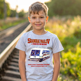 Hoge snelheid Shanghai Maglev SMT Transrapid Train T-shirt