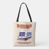 Hoge snelheid Shanghai Maglev SMT Transrapid Train Tote Bag (Achterkant)