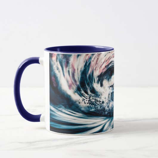 Hoge snelheid sportwagen driften hard mok (Links)