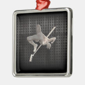 hoge sprint; Koel Metalen Ornament (Links)