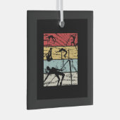 Hoge Sprong Retro Glas Ornament (Voorkant Rechts)