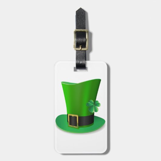 Hoge St. Patricks Dag Hoed Bagage Labels (Voorkant verticaal)