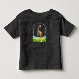 hoge staande giraffe kinder shirts