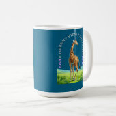 hoge staande giraffe koffiemok (Voorkant rechts)