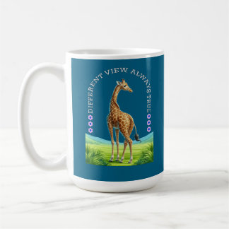 hoge staande giraffe koffiemok