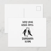 Hoge standaarden briefkaart (Voorkant / Achterkant)