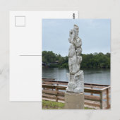 Hoge stenen herdenkingssculptuur briefkaart (Voorkant / Achterkant)