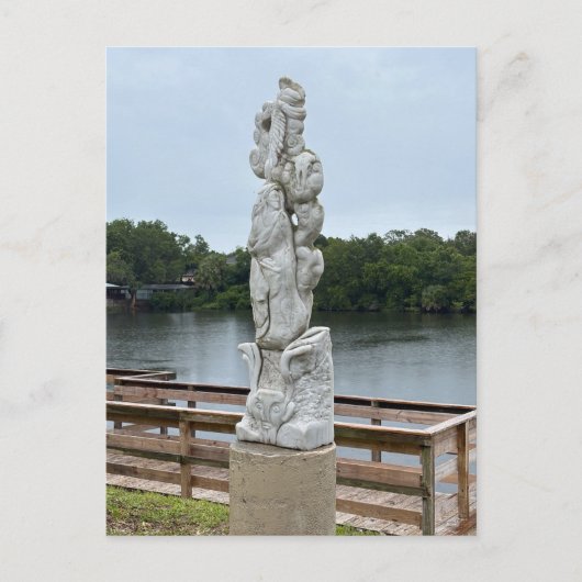 Hoge stenen herdenkingssculptuur briefkaart (Voorkant)