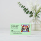 HOGE STIJLLADIES-MODE, TAILORS-VISITEKAARTJES VISITEKAARTJE (Staand voorkant)