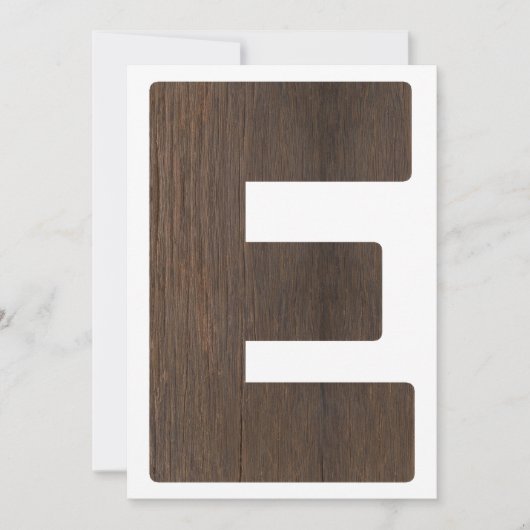 Hoge Stoel 1e Verjaardag Banner Letter E voor ONE Kaart (Voorkant)