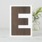 Hoge Stoel 1e Verjaardag Banner Letter E voor ONE Kaart (Staand voorkant)