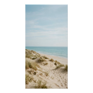 Hoge strandduinen zeegezicht muurkunstposter perfect poster