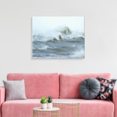 Hoge Surf - Buitenbanken North Carolina Canvas Afdruk (Insitu (Woonkamer))
