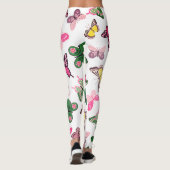 Hoge taille vlinder geruit & dierenprint leggings (Achterkant)