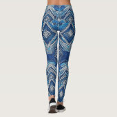 Hoge Taille Yoga Leggings met Uniek Patroon (Achterkant)