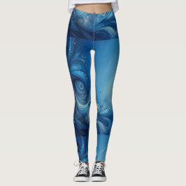Hoge Taille Yoga Leggings met Uniek Patroon