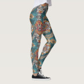 Hoge Taille Yoga Leggings met Uniek Patroon (Rechts)