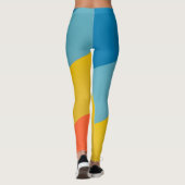 Hoge Taille Yoga Leggings met Uniek Patroon (Achterkant)