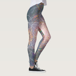 Hoge Taille Yoga Leggings met Uniek Patroon