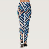 Hoge Taille Yoga Leggings met Uniek Patroon (Achterkant)
