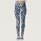 Hoge Taille Yoga Leggings met Uniek Patroon (Voorkant)