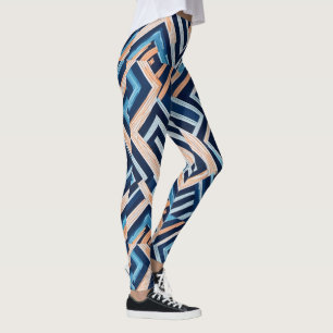 Hoge Taille Yoga Leggings met Uniek Patroon