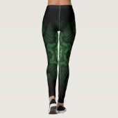 Hoge Taille Yoga Leggings met Uniek Patroon (Achterkant)