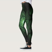 Hoge Taille Yoga Leggings met Uniek Patroon (Links)