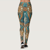 Hoge Taille Yoga Leggings met Uniek Patroon (Achterkant)