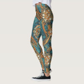 Hoge Taille Yoga Leggings met Uniek Patroon (Links)