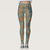 Hoge Taille Yoga Leggings met Uniek Patroon (Voorkant)