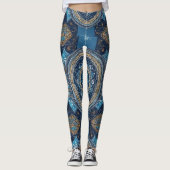 Hoge Taille Yoga Leggings met Uniek Patroon (Voorkant)