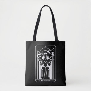 Hoge Tarotpriesteres Vrouwelijke Wiet Roken Occult Tote Bag