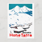 Hoge Tatras, Logkool in sneeuw,  Briefkaart (Voorkant)