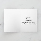 ***HOGE TECH*** BIRTHDAAG WISH SCHUWTER UIT WESTIE KAART (Binnen)